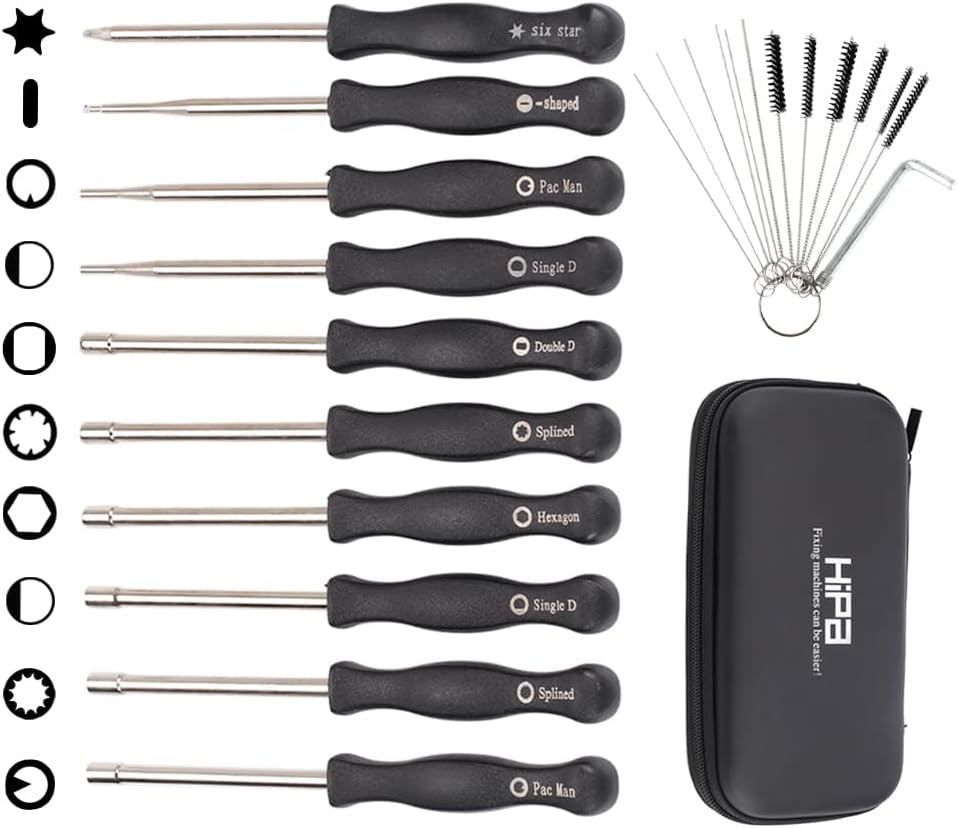 Hipa 10-Piece Carburetor Adjustment Tool Kit for 2-Cycle Small Engines with Carrying Case